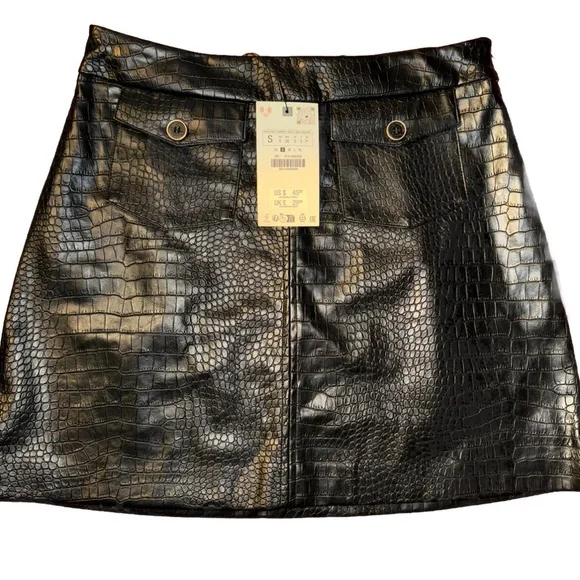 ZARA faux leather mini skirt - Picture 7 of 9